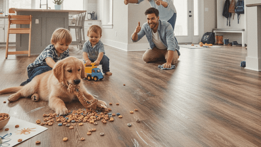 Choose Tough Flooring for Busy Family Homes