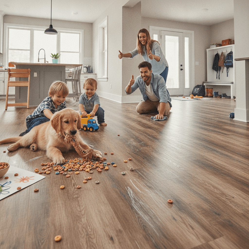 Choose Tough Flooring for Busy Family Homes